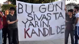 Sivas'ta Alperen Ocakları Teröre Tepki Gösterdi