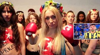 FEMEN'den Türk Firmanın Prezervatif Reklamına Tepki