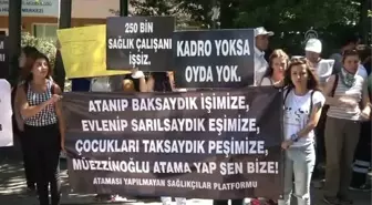 Atanamayan Sağlıkçılardan 'Tabutlu' Yürüyüş