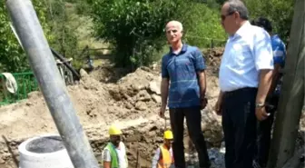 İller Bankası Bölge Müdürü Aktaş, Ulus'da Alt Yapı Çalışmalarını İnceledi