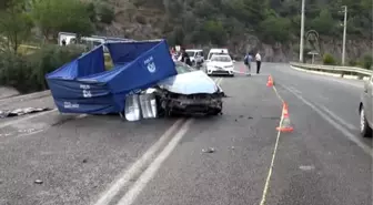 Fethiye'de Devrilen Otomobilin Sürücüsü Öldü