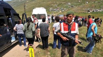 Road Project Protesters Searched By Authorities İn Northern Turkey