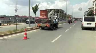 Tekirdağ'da Elektrik İşçilerinin Zorlu Mesaisi