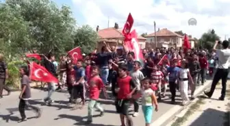 Sarıoğlan'da Teröre Lanet Yürüyüşü