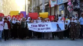 Varto'da Öldürülen PKK'lı Kevser Eltürk İçin Nusaybin'de Yürüyüş Yapıldı