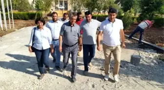 Anlı, Anıt Park'taki Çalışmaları Kontrol Etti