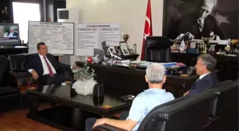 Kaymakam Çiftçi'den Başkan Batur'a Ziyaret