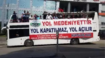 Şoförler Mimarlar Odası Başkanı Candan'ı Protesto Etti