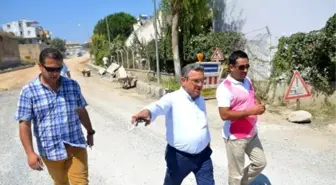 Kuşadası'nda Yol Yapım Çalışmaları Devam Ediyor