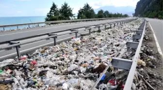 Floodwater Reveals İllegal Dumping Site İn Black Sea Town