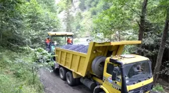 Çal Mağarası Yolu Asfaltlanıyor
