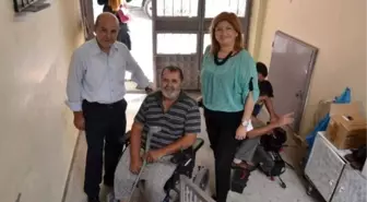 Engelliye Yardım Eli Yunusemre Belediyesinden Uzandı