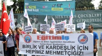 Beyoğlu'nda Eğitim-iş Terör Olaylarını Protesto Etti