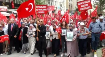 Çankırı'da Binler Şehitlerimiz ve Teröre Lanet İçin Yürüdü