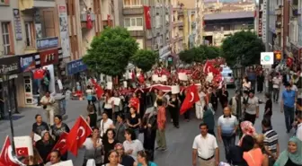 Kırıkkale'de Teröre Lanet, Şehide Saygı Yürüyüşü