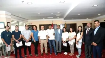 Trakya Üniversitesinde Eğitim Alan Tiflis Üniversitesi Tıp Fakültesi Öğrencilerine Sertifika Verildi