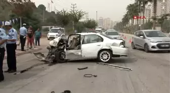Adana Otomobilden Fırlayan Sürücü Yoldan Geçen Aracın Altında Kaldı