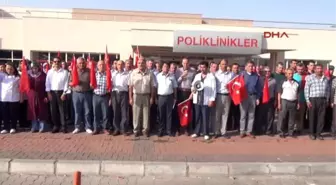 Nevşehir Sağlıkçılar Şehitlere Dua Edip Mesaiye Başladı