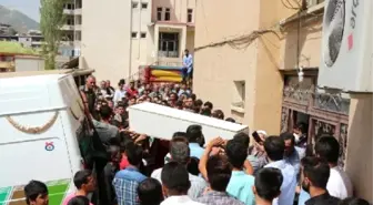 Şemdinli'ye 7 PKK'lının Cenazesi Dağdan Getirildi