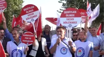 Sivas ve Tokat'ta Binlerce Kişi Terörü Lanetledi