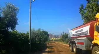 Alaşehir Belediyesi Piyadeler Mahallesinde Sathi Kaplama Çalışmalarına Başladı