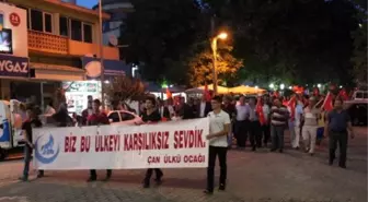 Çan'da Teröre Lanet Şehitlere Saygı Yürüyüşü
