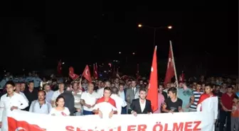 Darende'de Şehide Saygı Teröre Lanet Yürüyüşü Yapıldı