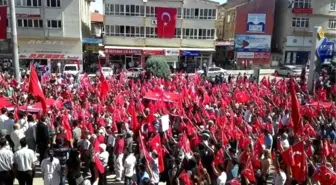 Akşehir'de Teröre Tepki Yürüyüşü