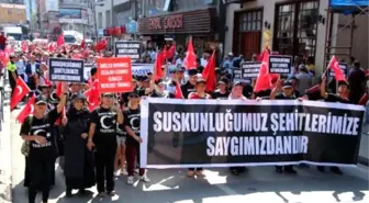 Zonguldak'ta, 'Şehitlere Saygı Yürüyüşü'