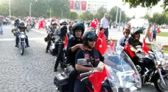 Gaziantep'te Motosikletli Teröre Tepki Sürüşü