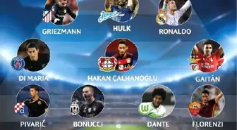 Hakan Çalhanoğlu, UEFA'nın İlk 11'inde Yer Aldı