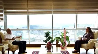 İbrahim Bilgin, Rektör Çakar'ı Ziyaret Etti