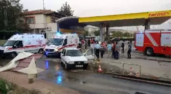 İstasyonda Lpg Dolumu Yapılan Otomobil Alev Aldı: 4 Yaralı