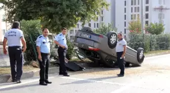 Otomobil Takla Attı: 1 Yaralı