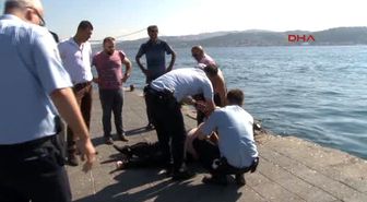 Sahilde Gezerken Denize Düştü