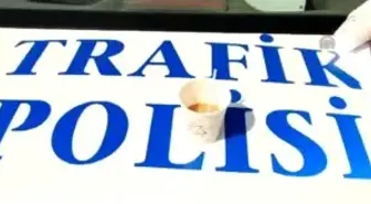 Trafik Polisinden Sürücülere Kahve Molası