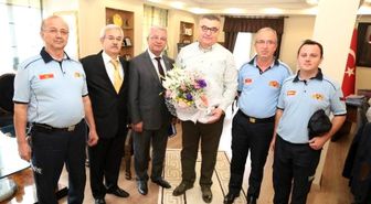 Kırklareli İtfaiyesinden Başkan Kesimoğlu'na Ziyaret