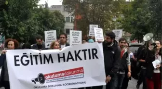 İl Milli Eğitim Müdürlüğü Önünde Eylem