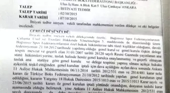 Boks Federasyonu Olağanüstü Genel Kurulu'na Tedbir Kararı Çıktı
