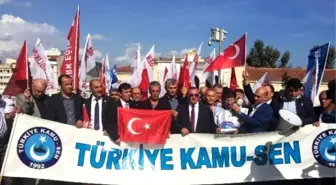 Kamu-sen Ankara'daki Terör Saldırısını Protesto Etti