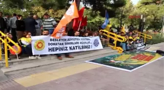 Burdur'da Oturma Eylemli Protesto