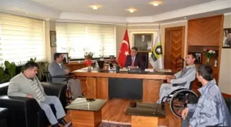Ereğli Tüm Engelliler Derneği'nden Belediye Başkanı Özgüven'e Ziyaret