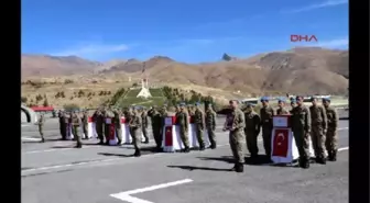 Şehit Askerler Törenle Memleketlerine Uğurlandı