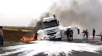 Nusaybin'de Yakıt Yüklü Tanker Yandı: 1 Yaralı