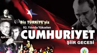 Alaşehir'de 'Yükselen Cumhuriyet' Şiir Gecesi