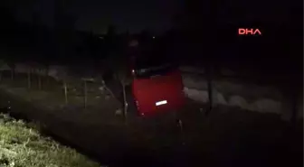 Şarampole Düşen Yolcu Otobüsü İstinat Duvarına Çarptı