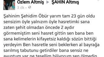 Şehit Eşinin Paylaşımı Yürek Yaktı