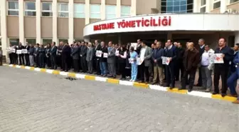 Nevşehir Devlet Hastanesi'nde Sağlık Çalışanlarına Yönelik Terör Olayları Protesto Edildi