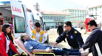 Kalp Hastası Ambulans Helikopter ile Sevk Edildi