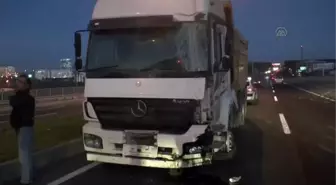 Tekirdağ'da Kamyon Sürücüsü Kazayı Refüje Çıkarak Önledi